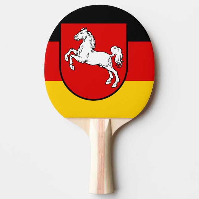 Flagga Niedersachsen Ping-Pong Paddle Pingisracket (Framsidan)