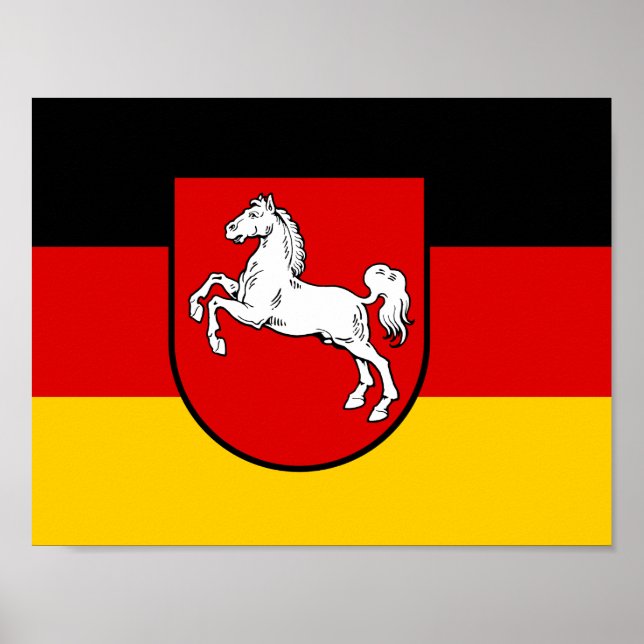 Flagga Niedersachsen Poster (Framsidan)