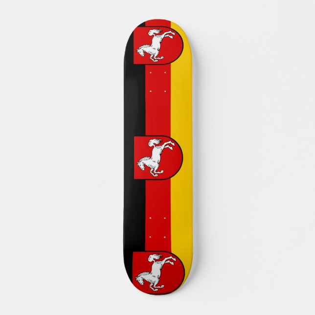 Flagga Niedersachsen Skateboard (Framsida)