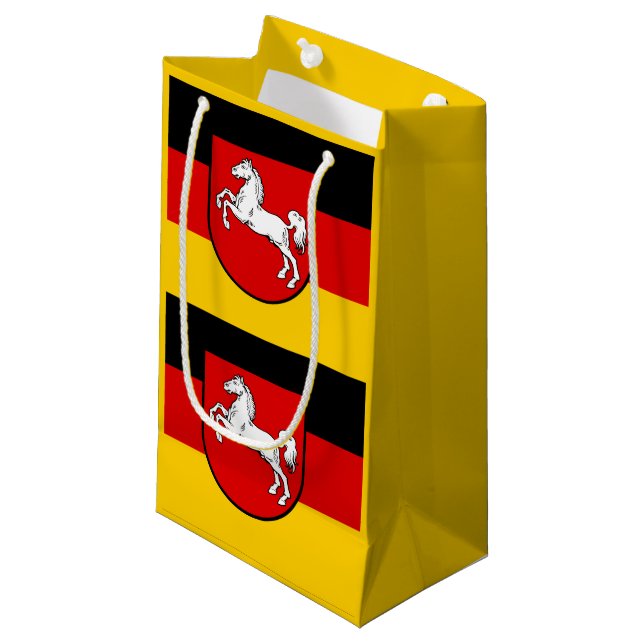 Flagga Niedersachsen Small Gift Bag (Framsidan Vinklad)