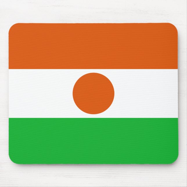 Flagga Niger Mousepad Musmatta (Framsidan)