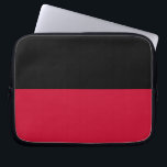 Flagga Nijmegen Laptop Sleeve<br><div class="desc">Flagga Nijmegen,  Nederländerna flagga består av två lika breda vågräna rand,  den övre svarta och den nedre röda</div>