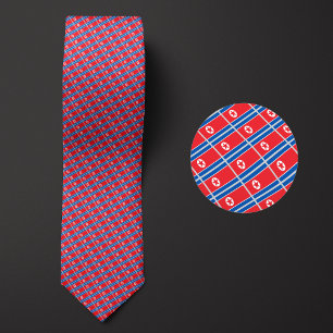 Flagga Nordkorea Mönster Slips