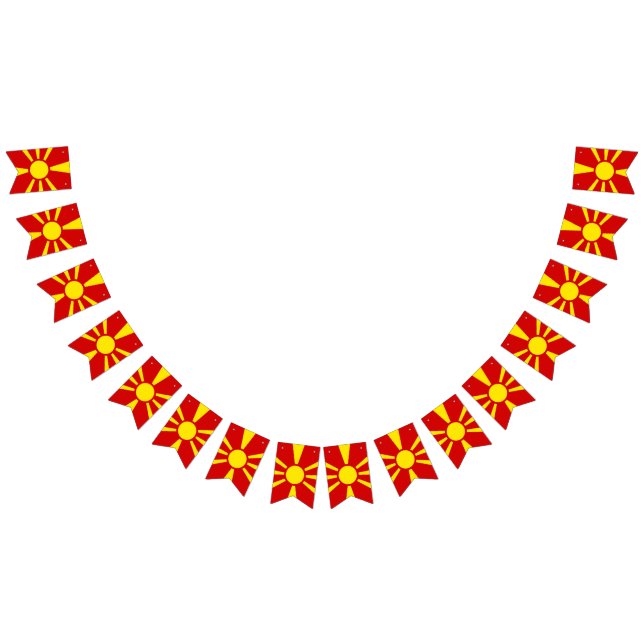 Flagga NordMakedonien (Alla)