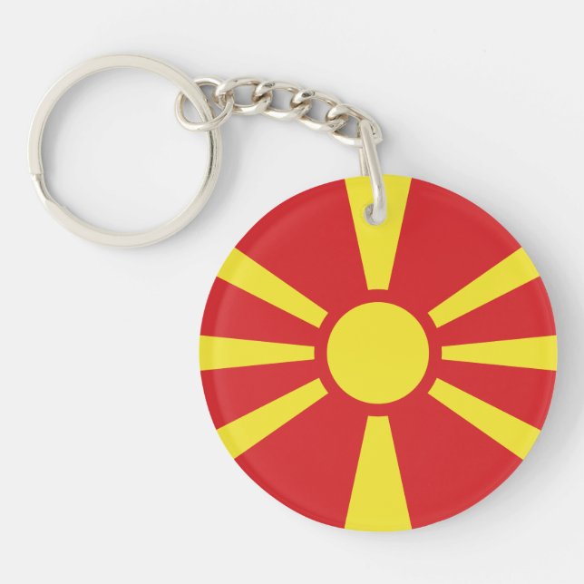 Flagga NordMakedonien (Framsidan)