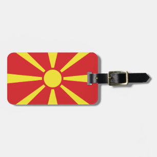 Flagga NordMakedonien Bagagebricka