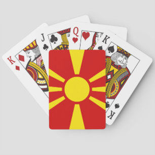 Flagga NordMakedonien Casinokort