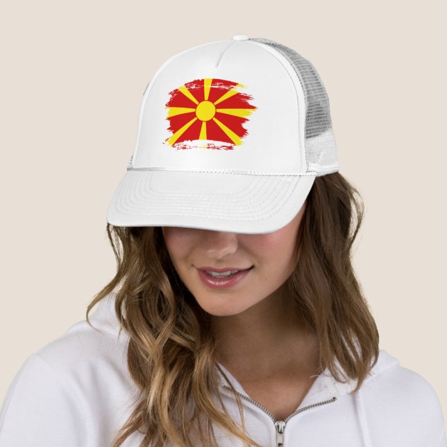 Flagga NordMakedonien Keps (In Situ)