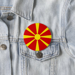 Flagga NordMakedonien Knapp