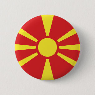 Flagga NordMakedonien Knapp