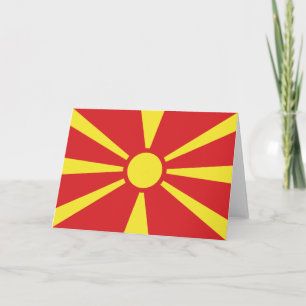 Flagga NordMakedonien Kort
