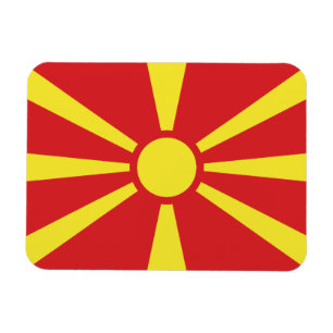Flagga NordMakedonien Magnet