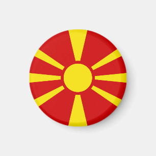 Flagga NordMakedonien Magnet