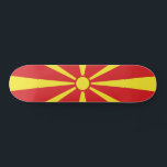 Flagga NordMakedonien Mini Skateboard Bräda 18,5 Cm<br><div class="desc">Patriotisk flagga i norra Makedonien.</div>