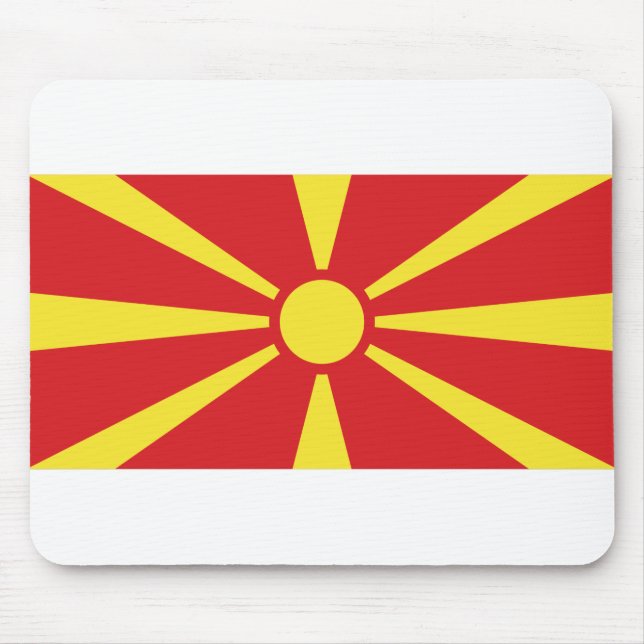 Flagga NordMakedonien Musmatta (Framsidan)