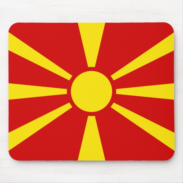 Flagga NordMakedonien Musmatta (Framsidan)