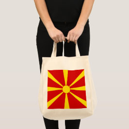 Flagga NordMakedonien Tygkasse