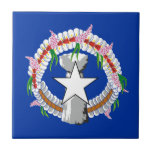 Flagga Nordmarianerna Kakelplatta<br><div class="desc">Patriotic flagga of Northern Mariana Islands.</div>