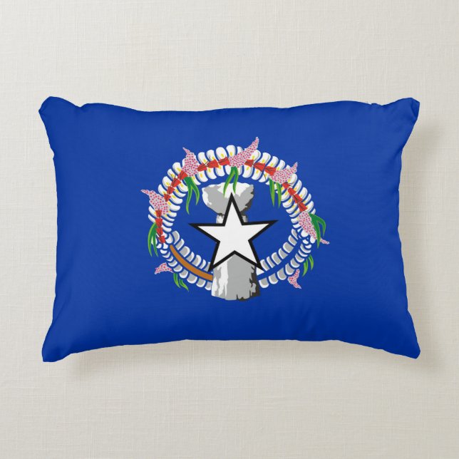 Flagga Nordmarianerna Prydnadskudde (Framsidan)