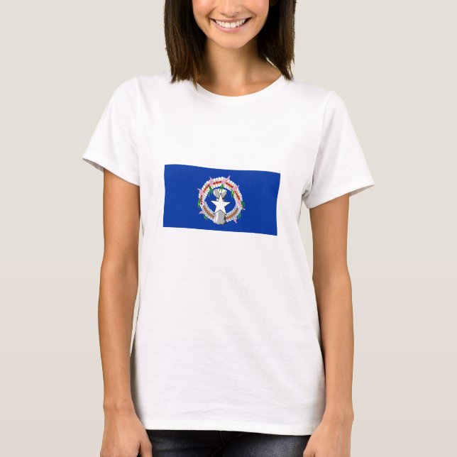 Flagga Nordmarianerna T Shirt (Framsida)