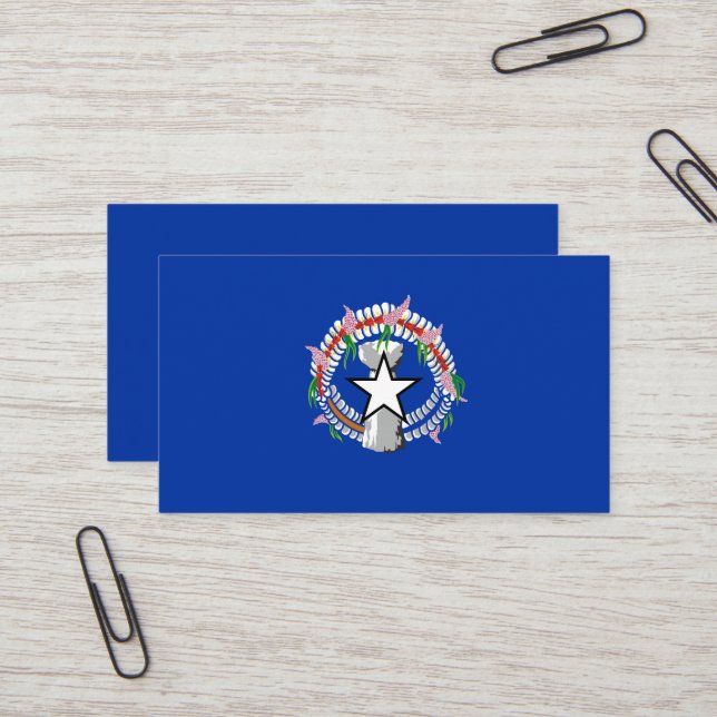 Flagga Nordmarianerna Visitkort (Fram/Back In Situ)