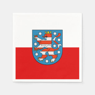 Flagga Nordrhein-Westfalen Napkins Pappersservett