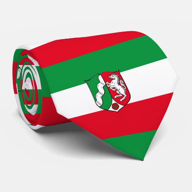 Flagga Nordrhein-Westfalen Neck Tie Slips (Rullad)