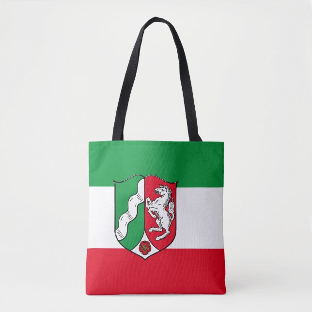 Flagga Nordrhein-Westfalen Tote Bag Tygkasse (Framsida)