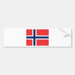 Flagga Norge Bildekal