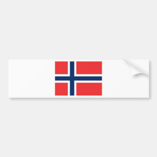 Flagga Norge Bildekal