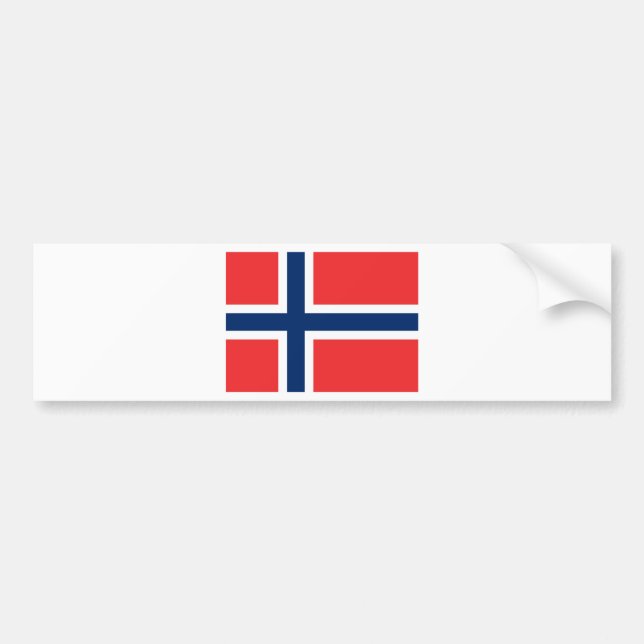 Flagga Norge Bildekal (Framsidan)