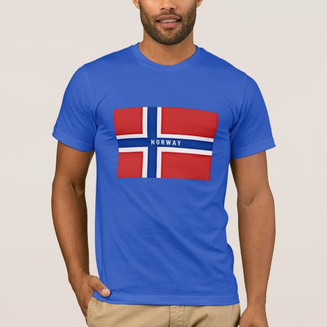 Flagga Norge T Shirt (Framsida)