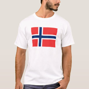 Flagga  	NorgeT-Shirt T-shirt