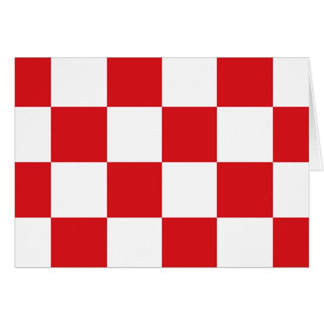 Flagga North Brabant Hälsningskort (Framsidan Horizontal)