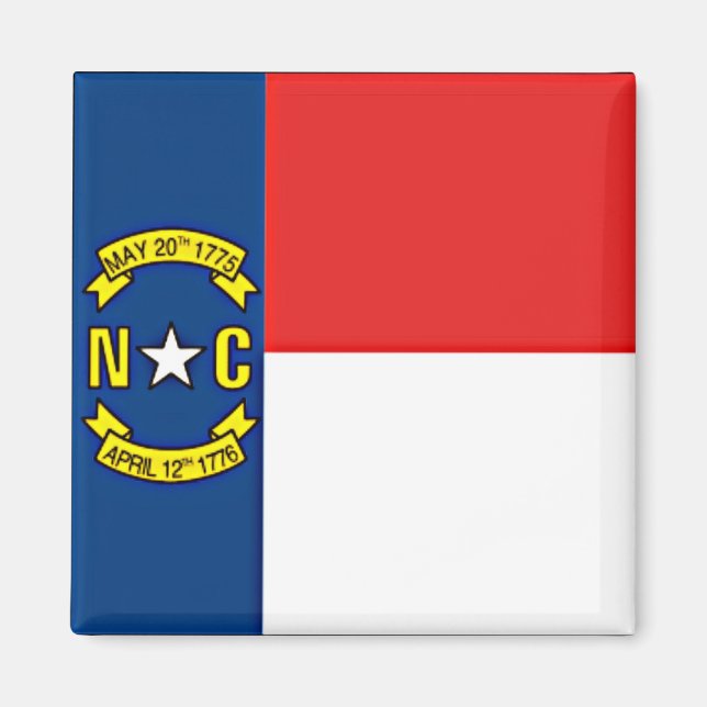 Flagga North Carolina Magnet (Framsidan)