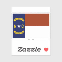 Flagga North Carolina Sticker