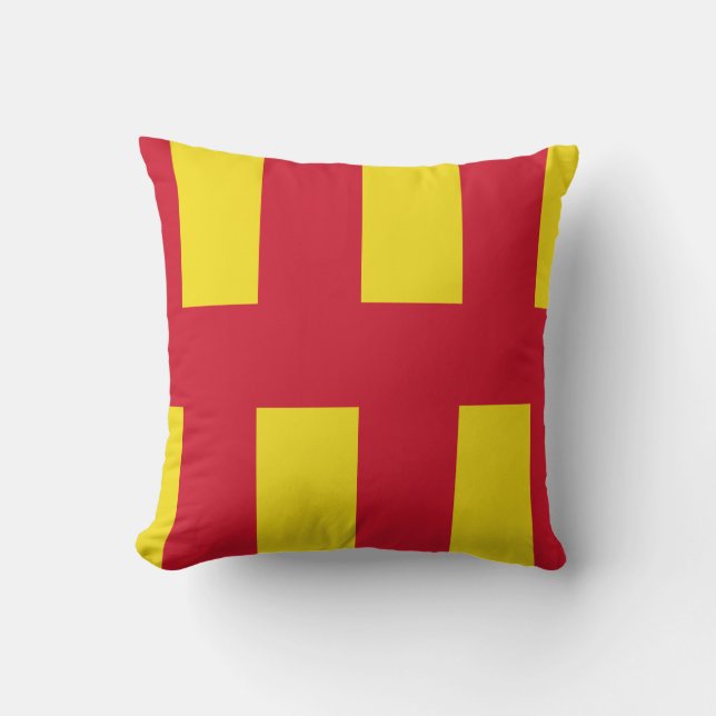 Flagga Northumberland Dekorativ kudde (Framsida)