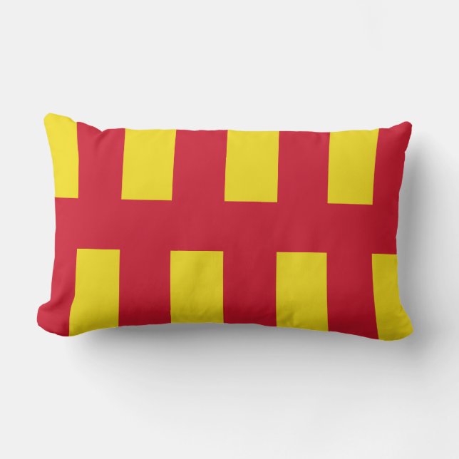 Flagga Northumberland Lumbar Pillow Lumbarkudde (Framsida)