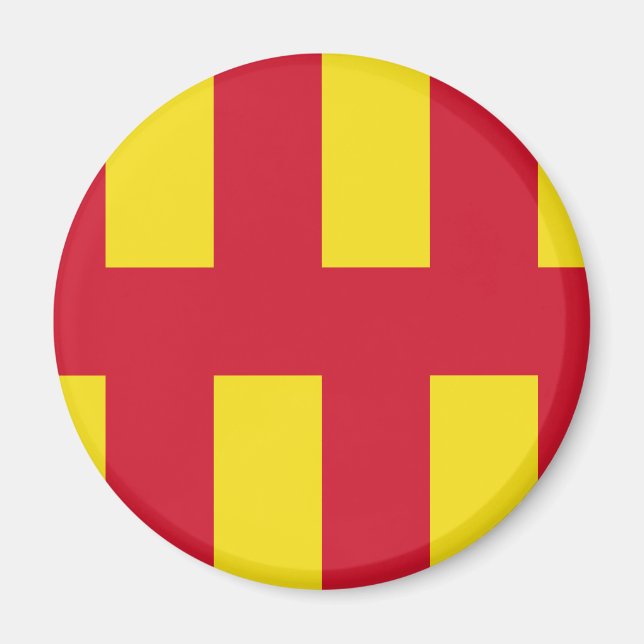 Flagga Northumberland Magnet (Framsidan)