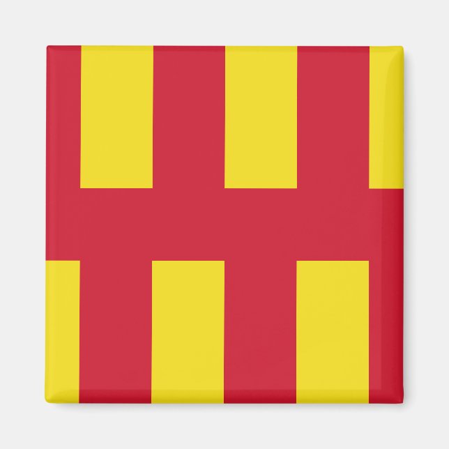Flagga Northumberland Magnet (Framsidan)