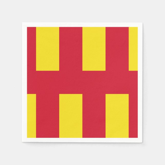 Flagga Northumberland Pappra Napkins Pappersservett (Framsidan)