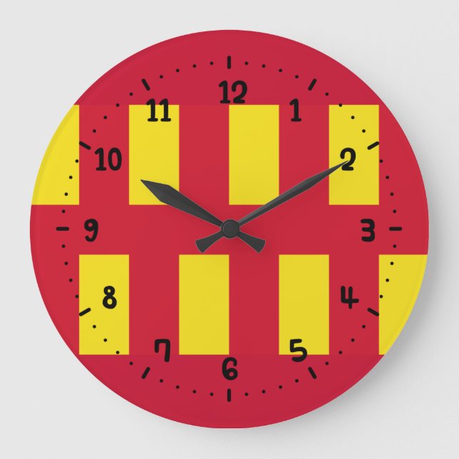 Flagga Northumberland Stor klocka (Framsida)