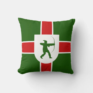 Flagga Nottinghamshire Dekorativ kudde