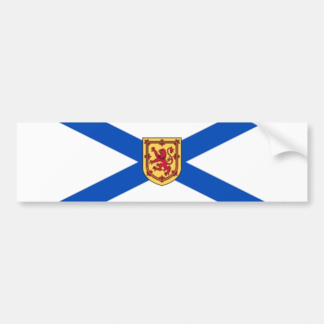 Flagga Nova Scotia (den kanadensiska provinsen) Bildekal (Framsidan)