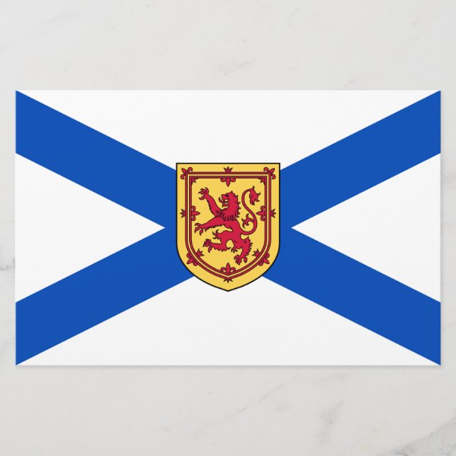 Flagga Nova Scotia (den kanadensiska provinsen) Brevpapper (Framsida)