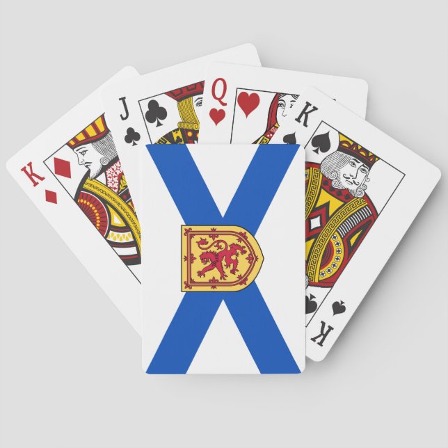 Flagga Nova Scotia (den kanadensiska provinsen) Casinokort (Baksidan)
