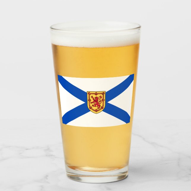 Flagga Nova Scotia (den kanadensiska provinsen) Glaskopp (Framsida fylld)