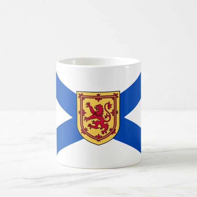 Flagga Nova Scotia (den kanadensiska provinsen) Kaffemugg (Center)