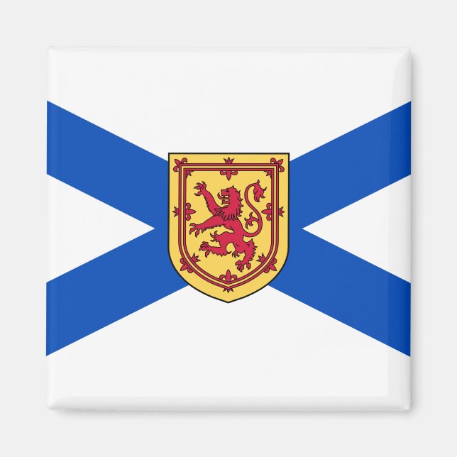 Flagga Nova Scotia (den kanadensiska provinsen) Magnet (Framsidan)