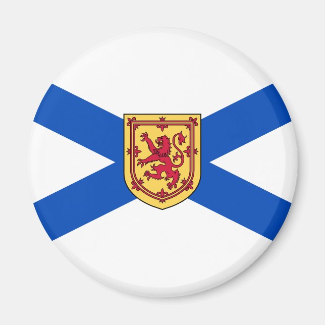 Flagga Nova Scotia (den kanadensiska provinsen) Magnet (Framsidan)